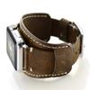 CooBES Compatible with Apple Watch Band 49/46/45/44mm/42mm(Series 3 2 1),Genuine Leather Bracelet Wristband Crazy Horse Cuff Strap Compatible iWatch Ultra/Ultra2 Series 10/9/8/7/6/5/4/3/2/1(Coffe) view 3