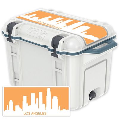 MightySkins (Cooler Not Included) Skin Compatible with OtterBox Venture 45 qt Cooler Lid - Los Angeles | Protective, Durable, and Unique Vinyl Decal wrap Cover | Easy to Apply | Made in The USA
