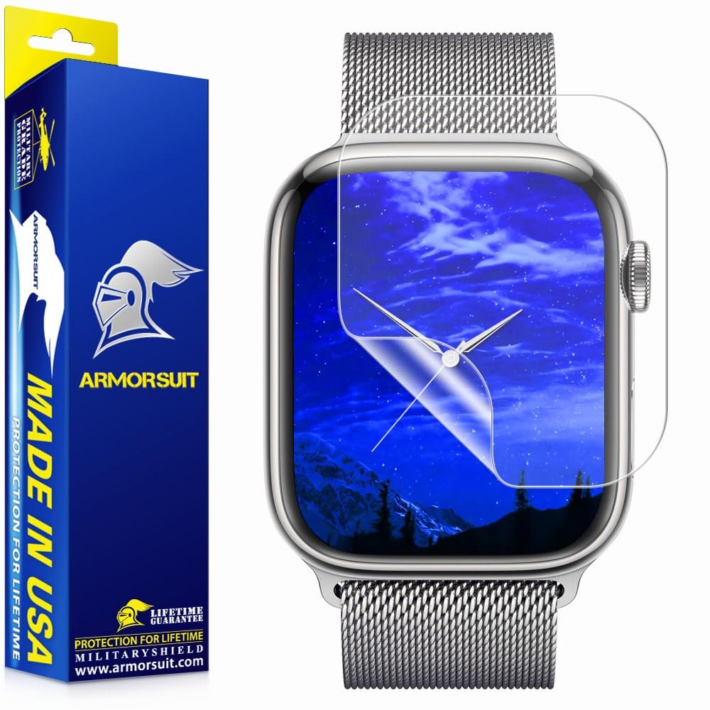 ArmorSuit [6 Pack Anti-Glare Screen Protector Designed for Apple Watch Series 7 41mm & Series 6/SE/5/4 40mm MilitaryShield Max Coverage Anti-Bubble Matte Film - Made in USA