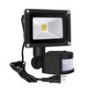 Z Motion Sensor Flood Lights Outdoor,10W Induction LED Lamp, IP65 Waterproof Spotlight,3200K LED Sensor Light,Security Light with US 3-Plug (Warm White-Black) view 1