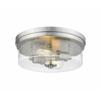 Z-Lite 464F13-BN 2 Light Flush Mount, Brushed Nickel view 1