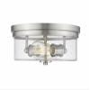 Z-Lite 464F13-BN 2 Light Flush Mount, Brushed Nickel view 3