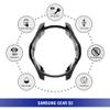 FitTurn Compatible with Gear S3 Frontier SM-R760 Case,Soft TPU Fashion Metal Color Frame Shock Resistant Proof Cover Protector Shell for Samsung Gear S3 Frontier SM-R760, Galaxy Watch 46mm SM-R800 view 3