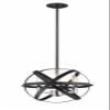 Z-Lite Cavallo - 3 Light Pendant in Transitional; Style - 12 Inches Wide by 11.5 Inches High-Hammered White/Olde Brass Finish view 4