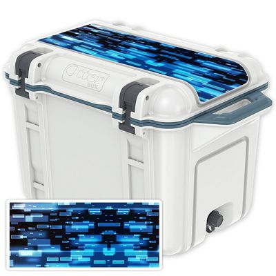 MightySkins (Cooler Not Included) Skin Compatible with OtterBox Venture 45 qt Cooler Lid - Space Blocks | Protective, Durable, and Unique Vinyl Decal wrap Cover | Easy to Apply | Made in The USA