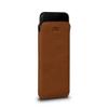 Sena UltraSlim Leather Sleeve Case for Apple iPhone Xs/X (5.8 inch) - Wireless Charging Compatible -Tan view 1