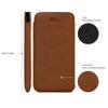 Sena UltraSlim Leather Sleeve Case for Apple iPhone Xs/X (5.8 inch) - Wireless Charging Compatible -Tan view 4