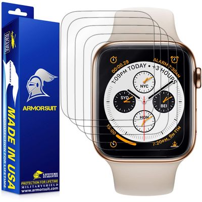 ArmorSuit 6 Pack for Apple Watch Series 4/5 (44mm) Screen Protector MilitaryShield HD Clear TPU Film - Made in USA