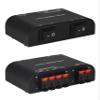 Xtrempro 61048 2 to 4 Way Speaker Switch, 1 in 2 Out to 1 in 4 Out Way Pair Stereo Speaker Selector W/Terminal Clamps Metal Non-Slip Box - Black (1 x 2 Way) view 1