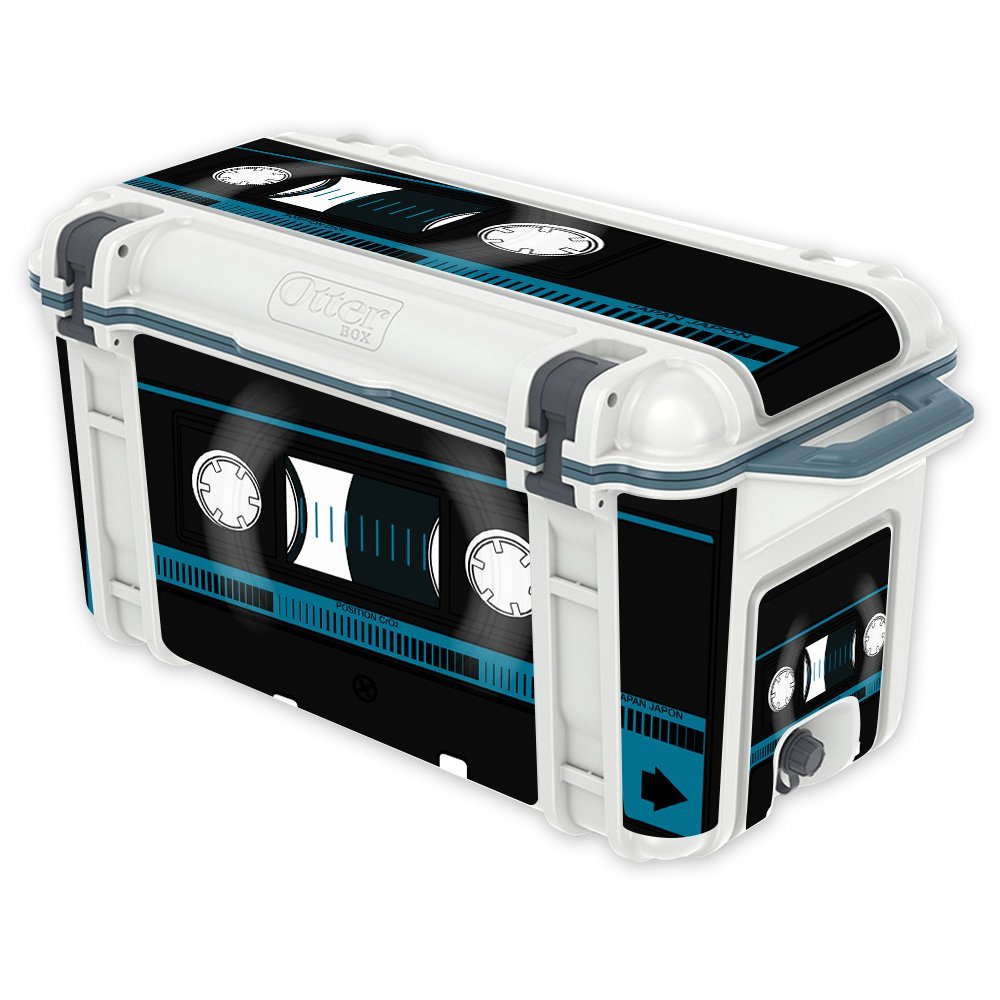 MightySkins (Cooler Not Included) Skin Compatible with OtterBox Venture 65 qt Cooler - Cassette Tape | Protective, Durable, and Unique Vinyl Decal wrap Cover | Easy to Apply | Made in The USA
