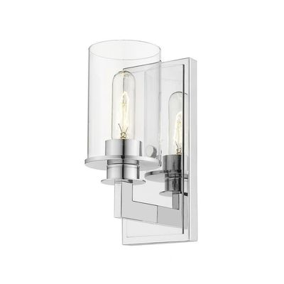 Z-Lite 1 Light Wall Sconce 462-1S-CH, Silver