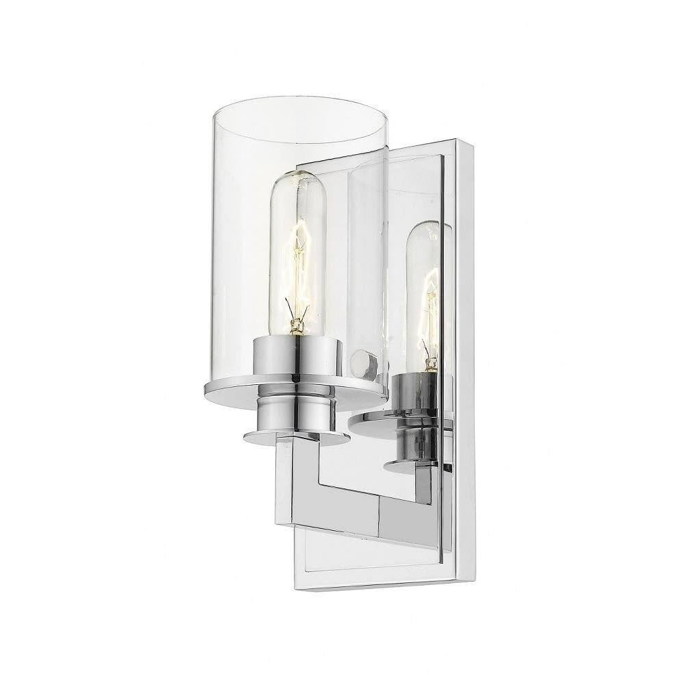 Z-Lite 1 Light Wall Sconce 462-1S-CH, Silver