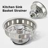 Highcraft 97343 Kitchen Sink Basket Strainer Replacement for Standard Drains (3-1/4 Inch) Stainless Spring Steel Closure and Rubber Stopper, Stainless Steel view 2
