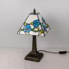 ANYE Tiffany Style Table Lamp Mosaic Stained Handmade Glass Lamp Shade Antique Vintage Desk Lamp with Pull Chain TD0305 view 1