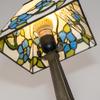ANYE Tiffany Style Table Lamp Mosaic Stained Handmade Glass Lamp Shade Antique Vintage Desk Lamp with Pull Chain TD0305 view 4