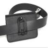 Faux Leather Belt Clip Holster Pouch Case for Samsung Galaxy S25 S24 S23 S22 S21 S10e iPhone 17 16e 15 14 13 12 iPhone Xs 11 Pro iPhone SE Google Pixle 7a 5 4a 3 (Black) view 4