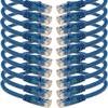 iMBAPrice 1' Cat5e Network Ethernet Patch Cable, 10 Pack, Blue (IMBA-CAT5-01BL-10PK) view 1