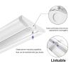 AntLux 4FT LED Wraparound Light Fixture 50W Ultra Slim LED Shop Lights for Garage, Eye Care, 5500 Lumens, 4000K Neutral White, 4 Foot Flush Mount Office Ceiling Wrap Light for Workshop Kitchen Laundry view 3