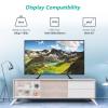 WALI Universal TV Stand 55 inch TV, TV Stand Mount for 22-65 Inch LCD Flat Screen TVs, Table Top TV Stands Holds up to 110lbs Mounting Holes up to 800 by 500mm (TVS001), Black view 3