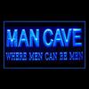 230140 Where Men can Be Men Funny Quotes Man Cave Display LED Light Neon Sign view 1