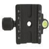 Desmond DAC-60 60mm QR Clamp 3/8" w 1/4" Adapter & Level Arca-Swiss Compatible for Tripod Head Quick Release view 1