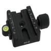 Desmond DAC-60 60mm QR Clamp 3/8" w 1/4" Adapter & Level Arca-Swiss Compatible for Tripod Head Quick Release view 3