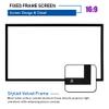 Akia Screens Fixed Frame Projector Screen 110 inch 16:9 8K 4K Ultra HD 3D Ready Wall Mount CINEWHITE UHD-B 110 Projection Screen for Indoor Movie Video Home Theater Cinema Office AK-FF110WH2 view 4