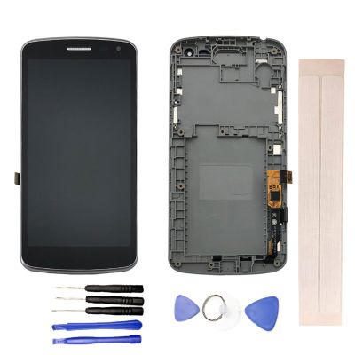 JayTong LCD Display & Replacement Touch Screen Digitizer Assembly with Free Tools for L-G K5 X220 X220MB X220DS Black with Frame