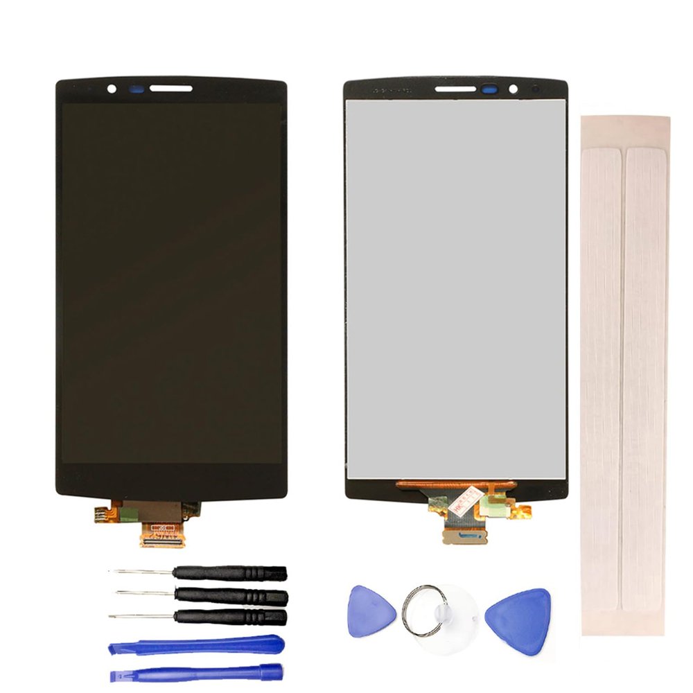 JayTong LCD Display & Replacement Touch Screen Digitizer Assembly with Free Tools for L-G G4 H810 H811 H815 Single SIM Black