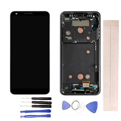 JayTong LCD Display & Replacement Touch Screen Digitizer Assembly with Free Tools for L-G G6 H870 H871 H872 G600 VS988 Black with Frame