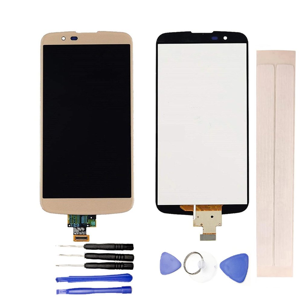 JayTong LCD Display & Replacement Touch Screen Digitizer Assembly with Free Tools for L-G K10 K410 K420 K430 Gold
