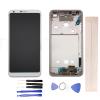 JayTong LCD Display & Replacement Touch Screen Digitizer Assembly with Free Tools for L-G G6 H870 H871 H872 G600 VS988 White with Frame view 1