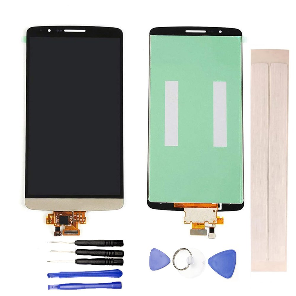 JayTong LCD Display & Replacement Touch Screen Digitizer Assembly with Free Tools for L-G G3 D850 D851 D855 VS985 LS990 Gold