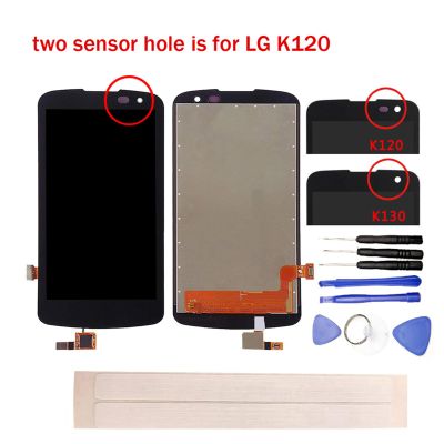 JayTong LCD Display & Replacement Touch Screen Digitizer Assembly with Free Tools for L-G K4 LTE K120AR K120E K120no fit Single Hole Black