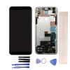 JayTong LCD Display & Replacement Touch Screen Digitizer Assembly with Free Tools for L-G Q7 Q7 Q7+ IPS Q610YB Q610NA 5.5" Silver with Frame view 1
