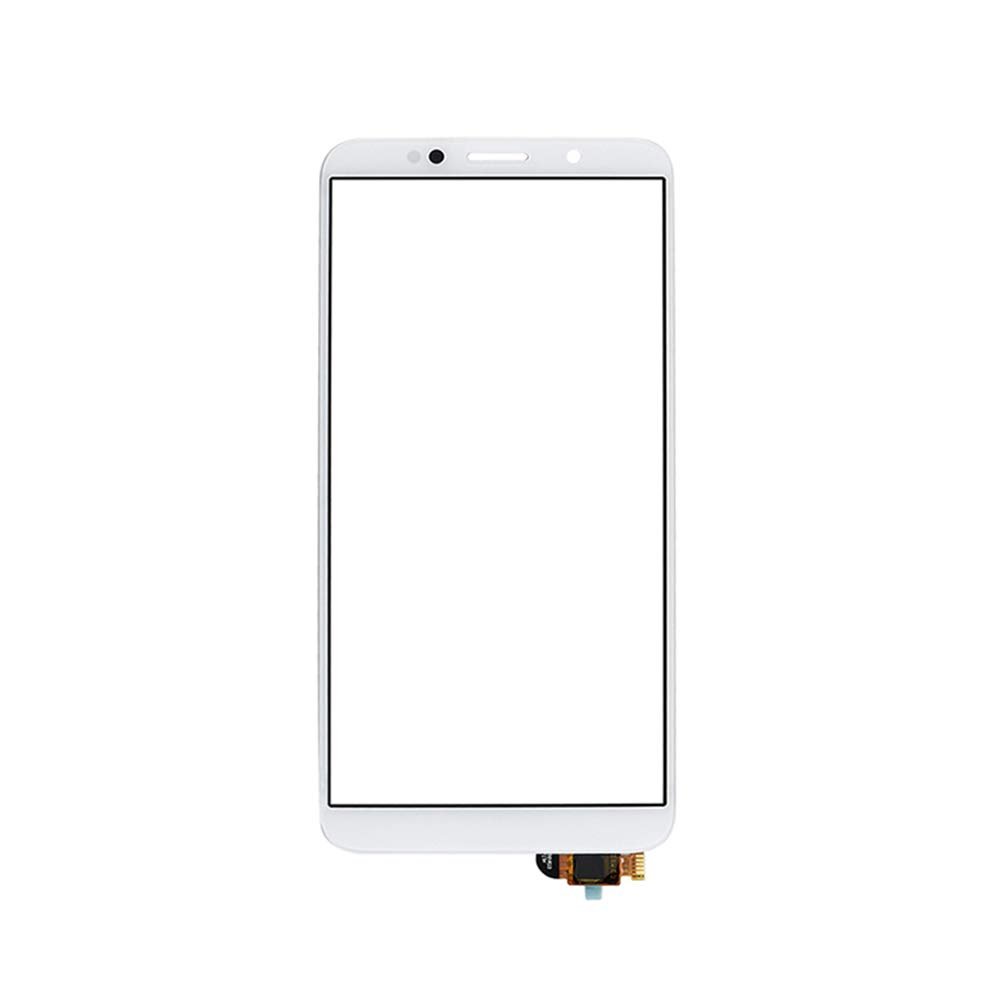 JayTong Digitizer Touch Screen Outer Screen Glass Replacement with Free Tools for Hua-wei Y5 Prime 2018 DRA-L02 DRA-L22 DRA-LX2 / ho-nor 7S 2018 DUA-AL00 (Not LCD Display) White