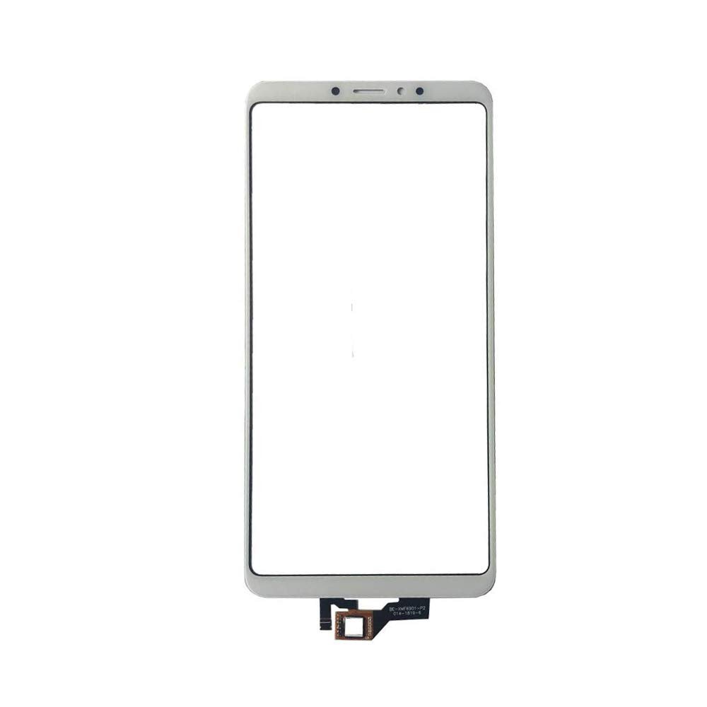 JayTong Digitizer Touch Screen Outer Screen Glass Replacement with Free Tools for Xiao-mi Mi Max 3 / Mi Max3 2018 6.9Inch (Not LCD Display) White