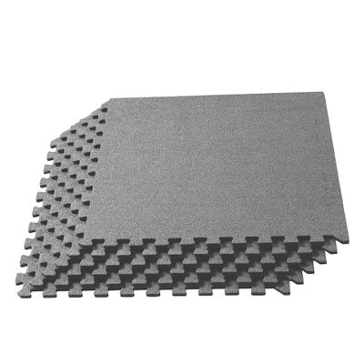 We Sell Mats 3/8 Inch Thick Interlocking Foam Carpet Tiles Durable Carpet Squares Anti Fatigue Support for Home Office or Classroom Use, 24 in x 24 in