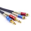 Disino Dual 1/4 inch TS to Dual RCA Stereo Audio Interconnect Cable Patch Cable Cords -9.8 ft view 3