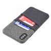 Dockem Wallet Case for iPhone Xs Max (6.5"): Built-in Metal Plate for Magnetic Mounting & 2 Credit Card Holder Slots (Luxe M2 Synthetic Leather, Black & Grey) view 1