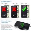 Dockem Wallet Case for iPhone Xs Max (6.5"): Built-in Metal Plate for Magnetic Mounting & 2 Credit Card Holder Slots (Luxe M2 Synthetic Leather, Black & Grey) view 2