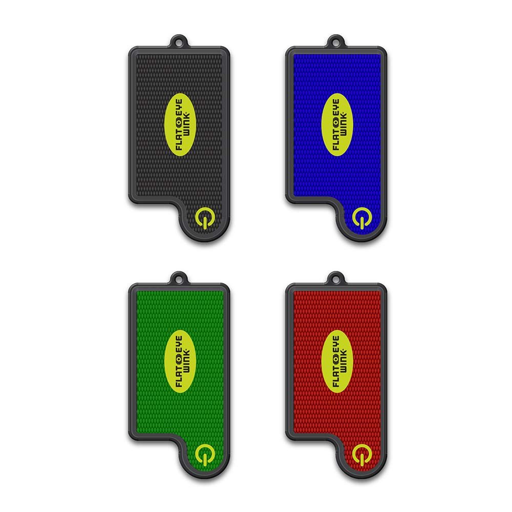 FLATEYE WINK Mini LED Flashlight - Lightweight, Super Small, Super Bright, Keychain Style Flashlight (4 Pack)