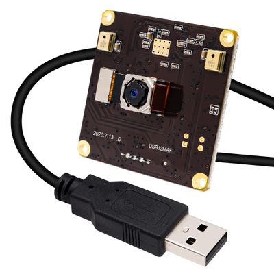 ELP 13mp Autofocus USB Camera Module with Microphone 75degree No Distortion Lens Mini UVC USB2.0 Video Audio Webcam Board IMX214 Free Driver Lightburn Camera for Computer, Raspberry Pi, Jetson Nano