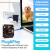 ELP 13mp Autofocus USB Camera Module with Microphone 75degree No Distortion Lens Mini UVC USB2.0 Video Audio Webcam Board IMX214 Free Driver Lightburn Camera for Computer, Raspberry Pi, Jetson Nano view 4