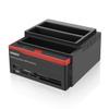 VSVABEFV IDE Hard Drive HDD Docking Station Hard Drive Dock Reader, 2.5 and 3.5 Inch External Hard Drive Enclosure, External HDD Hard Drive Card Reader USB 3.0 Hub, USB 3.0 to 2 SATA Ports 1 IDE Port view 1