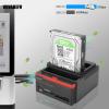 VSVABEFV IDE Hard Drive HDD Docking Station Hard Drive Dock Reader, 2.5 and 3.5 Inch External Hard Drive Enclosure, External HDD Hard Drive Card Reader USB 3.0 Hub, USB 3.0 to 2 SATA Ports 1 IDE Port view 4