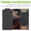 Cellet Teramo Leather Phone Holster with Belt Clip; Compatible with iPhone 16 Pro Max, Galaxy S25 Ultra & Similar Sized Phones; 360 Rotating Swivel Clip, Premium Leather Pouch with Magnetic Closure view 2