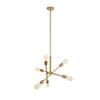 Living District Indoor Modern Home Decorative Bright Ceiling Axel 6 Lights Brass Pendant view 3