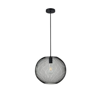 Elegant Lighting Living District Keller 1-Light Mid-Century Metal Pendant - Black