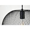 Elegant Lighting Living District Keller 1-Light Mid-Century Metal Pendant - Black view 4